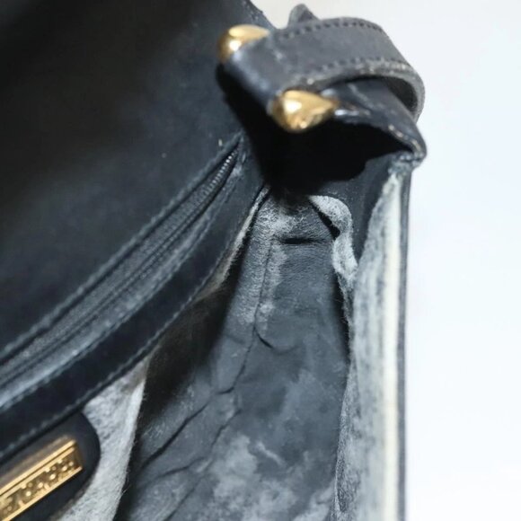 GUCCI Micro GG Supreme Shoulder Bag PVC Black Gold 001 41 4425 Auth ep9569 - Picture 11 of 16